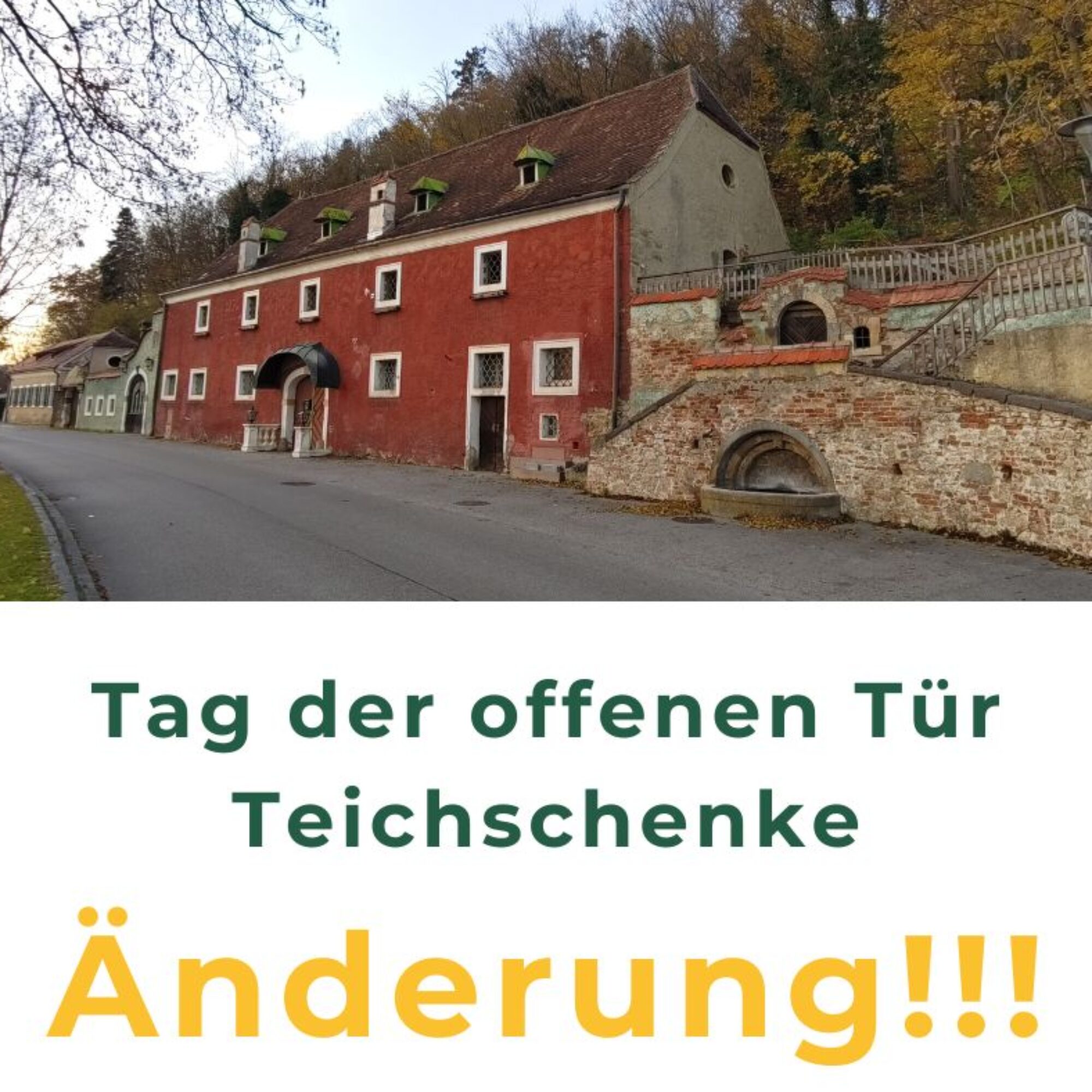 Änderung! Termin „Tag der offenen Teichschenke“ findet ohne Begehung statt! 24. Juni um 19 Uhr (!) im Pop-Up by Schmid