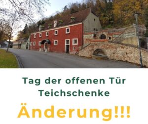 Mehr über den Artikel erfahren Änderung! Termin „Tag der offenen Teichschenke“ findet ohne Begehung statt! 24. Juni um 19 Uhr (!) im Pop-Up by Schmid