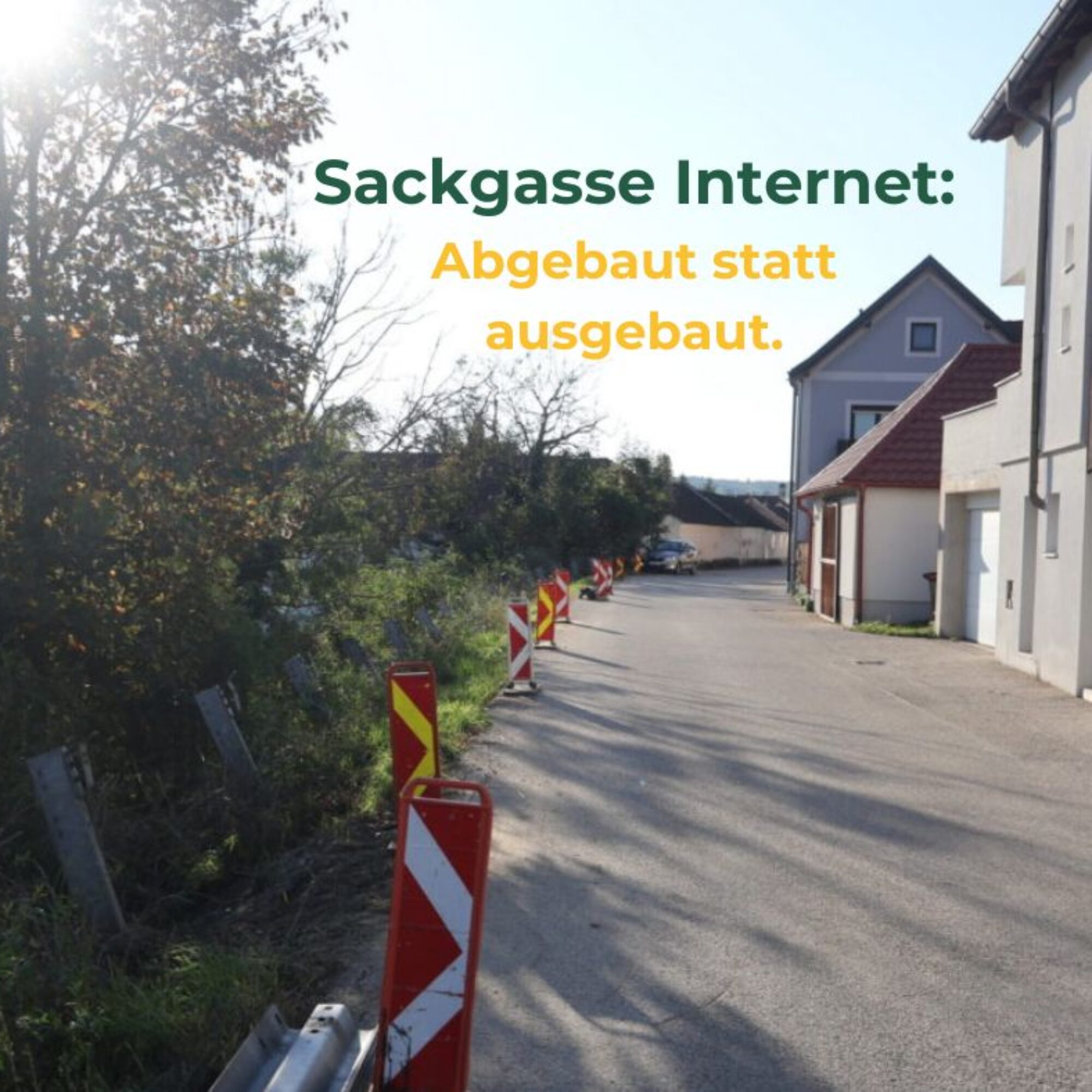 Sitzenbergstraße: Wenn Digitalisierung rückwärts läuft