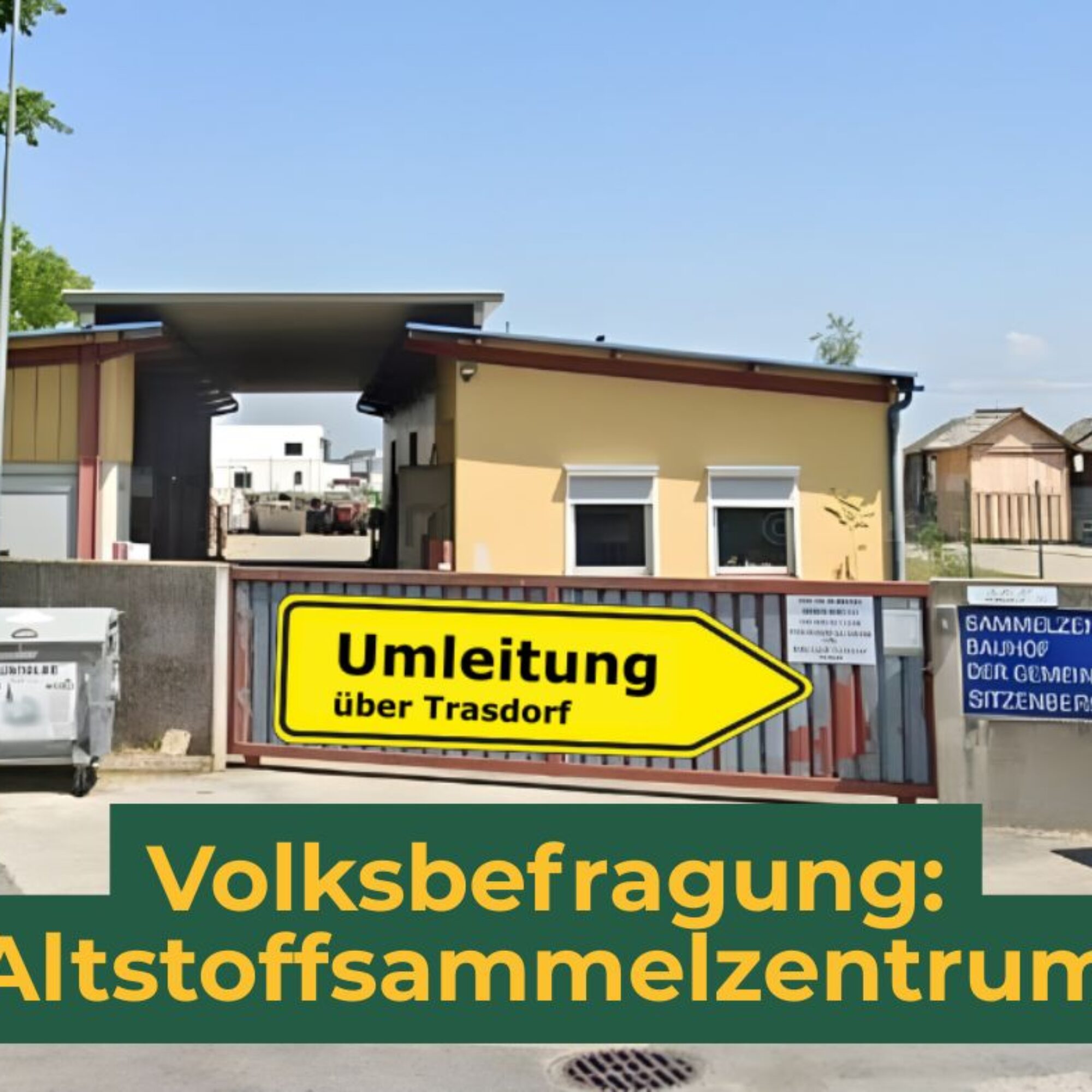 Volksbefragung  Altstoffsammelzentrum