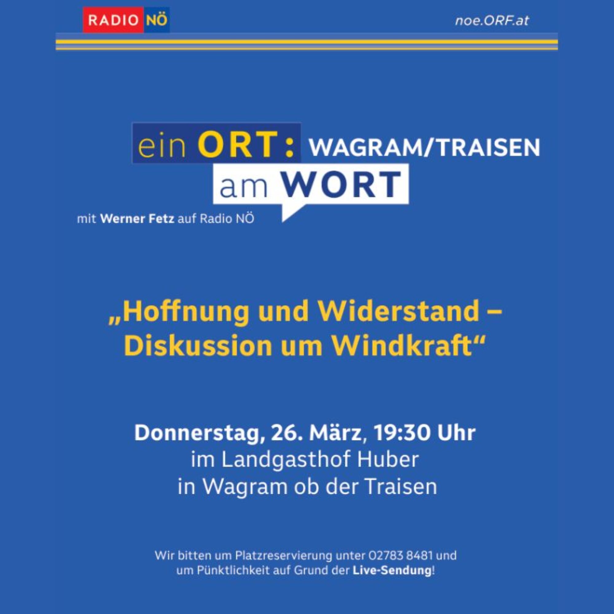 Radio NÖ: Ein ORT am WOR – 26. März 2026