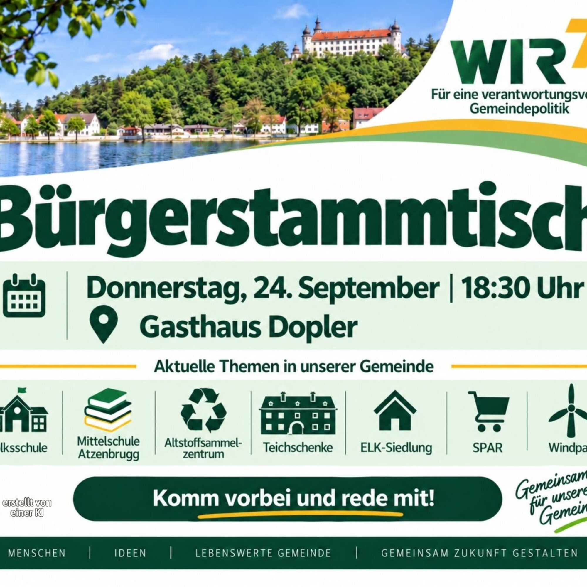 Bürgerstammtisch am 24. September