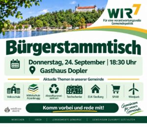 Bürgerstammtisch am 24. September