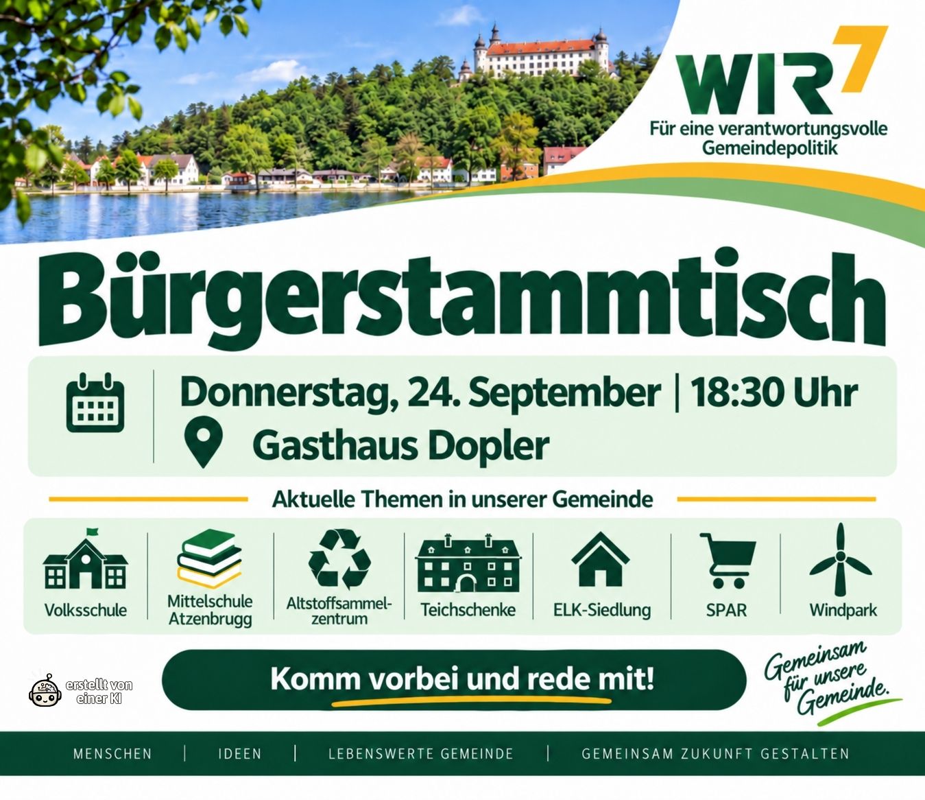Bürgerstammtisch am 24. September